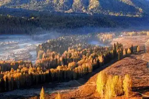 最想回忆的喀纳斯－红叶飘飞的日子