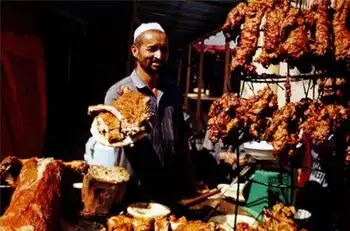 新疆和田羊肚子烤肉看着就流口水