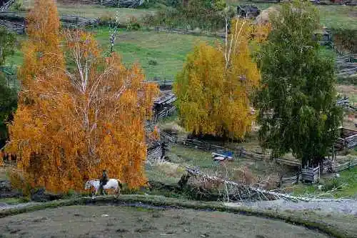 白哈巴西边的太阳落山岗