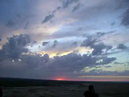 五彩滩观日落,五彩滩晚霞