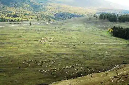 白哈巴西边的太阳落山岗