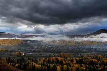 北疆仙境云雾禾木,图一