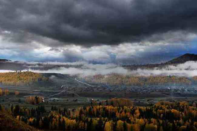 北疆仙境云雾禾木,图一