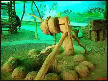 入地探井风景独好坎儿井与风车,图二