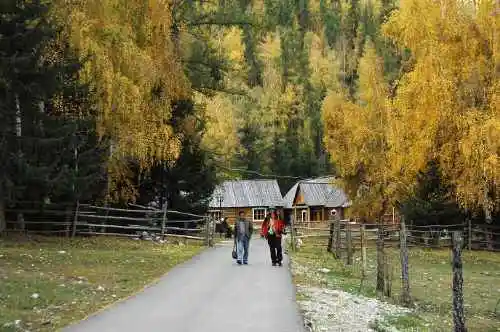 白哈巴西边的太阳落山岗