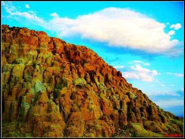 狂风劲刮斑斓河滩五彩滩,图七