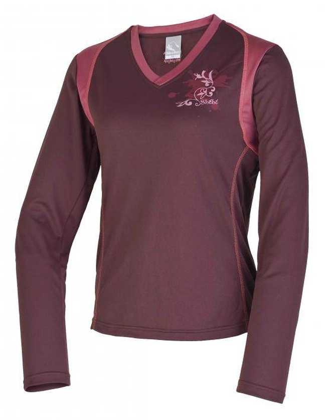 女裝芒康快干V領(lǐng)長(zhǎng)袖T恤