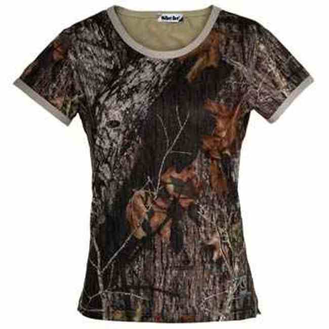 女装丛林迷彩T恤