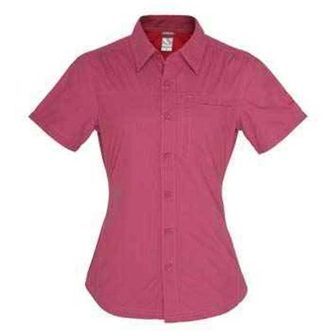 女装经幡短袖快干衬衫