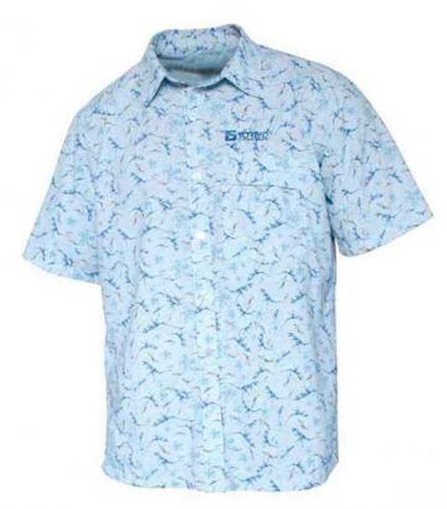 男式速干印花短袖衬衣,图一