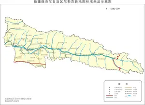 新疆尼勒克县地图