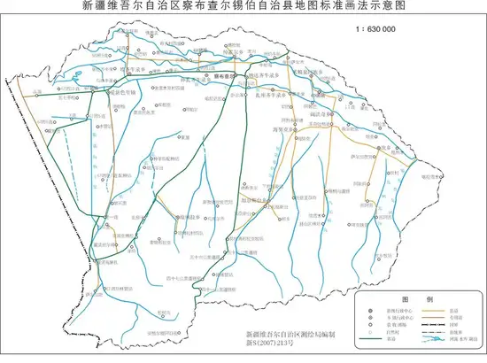 新疆察布查尔县地图,图二
