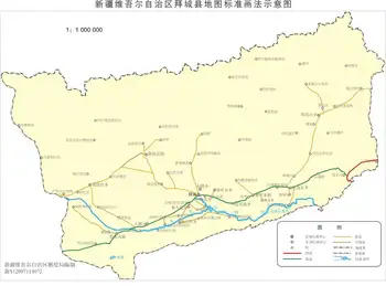 新疆拜城县地图,图一