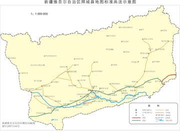 新疆拜城县地图,图一