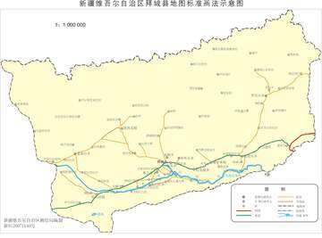 新疆拜城县地图