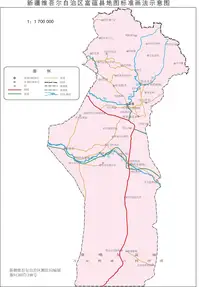 新疆富蕴县地图