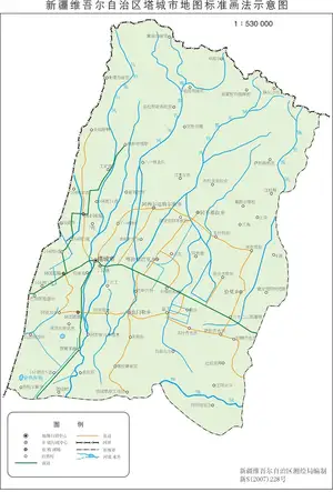 新疆塔城市地图
