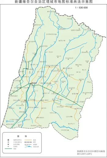 新疆塔城市地图