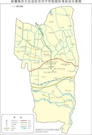 新疆石河子市地图