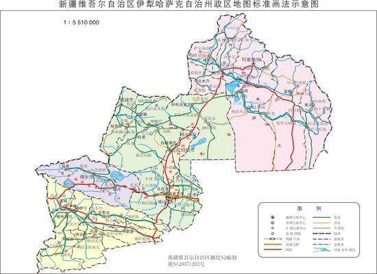 新疆伊犁州政区地图