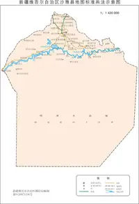 新疆沙雅县地图