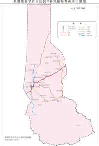 新疆民丰县地图