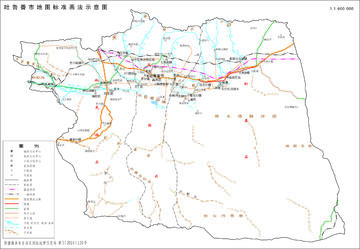 新疆吐鲁番市地图,图三