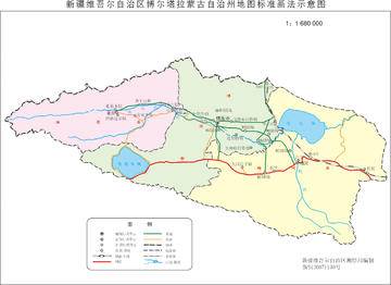 新疆博尔塔拉蒙古自治州政区地图,图一