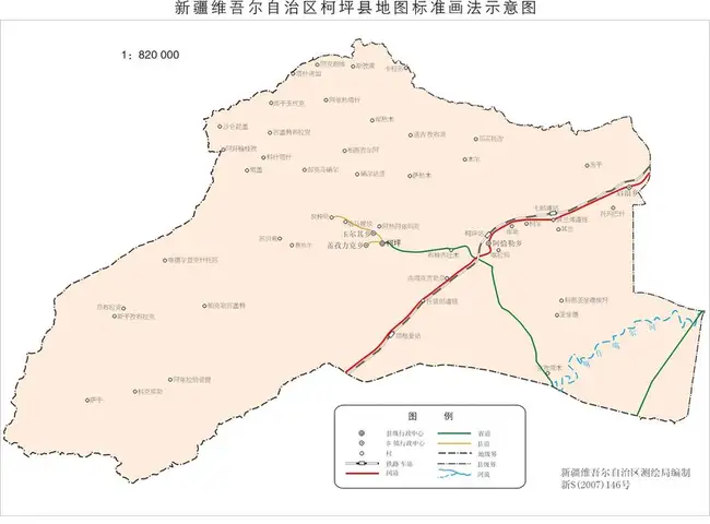 新疆柯坪县地图