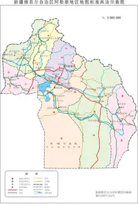 新疆阿勒泰地区政区地图