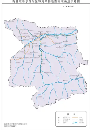 新疆特克斯县地图