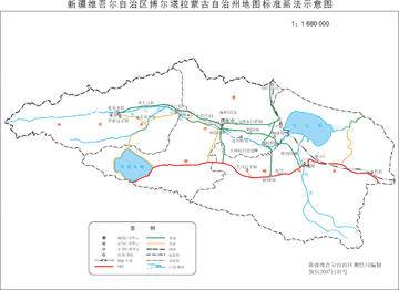 新疆博尔塔拉蒙古自治州政区地图,图二