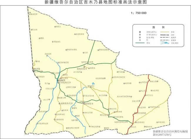 新疆吉木乃县地图