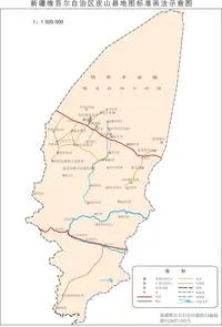 新疆皮山县地图