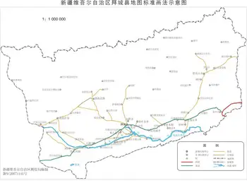 新疆拜城县地图,图二