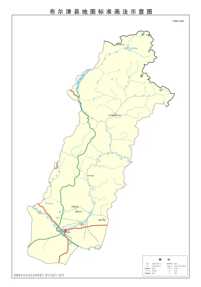 新疆布尔津县地图