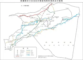 新疆巴楚县地图,图二