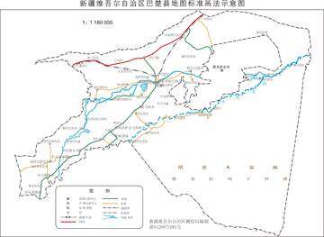 新疆巴楚县地图,图二