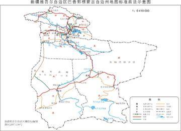 新疆巴音郭楞蒙古自治州政区地图,图二