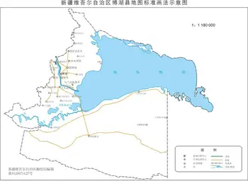 新疆博湖县地图,图二
