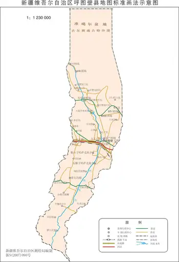 新疆呼图壁县地图