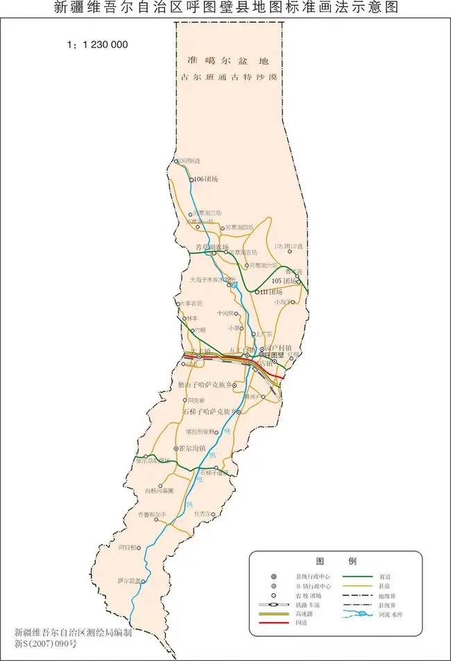 新疆呼图壁县地图