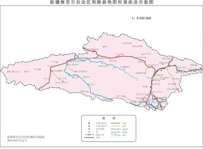 新疆和静县地图