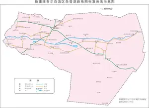 新疆岳普湖县地图
