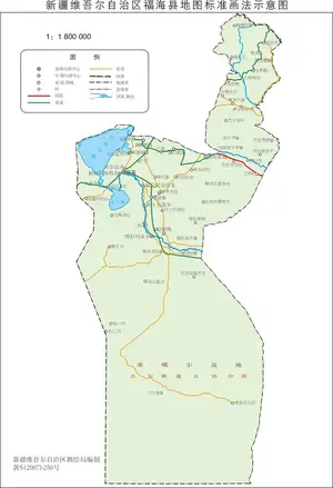 新疆福海县地图