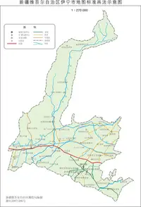 新疆伊宁市地图