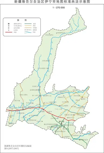 新疆伊宁市地图