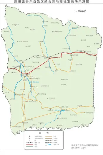 新疆轮台县地图