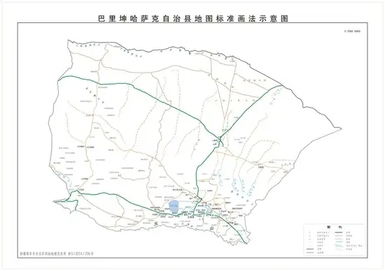 新疆巴里坤县地图,图二