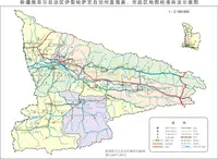 新疆伊犁州直辖县市地图